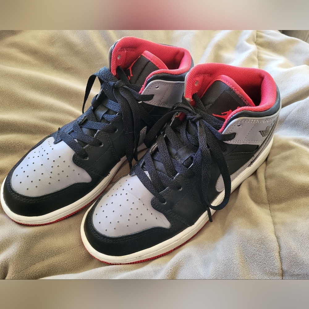 Jordan Kids Sneakers in Black, Gray, and Red